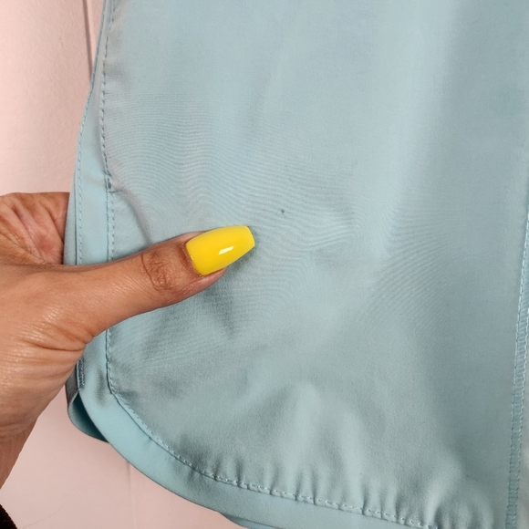 Lands End Turquoise Blue Swim Shorts Cover-Up Swimsuit Bottoms Womens Size 12 - Picture 5 of 7